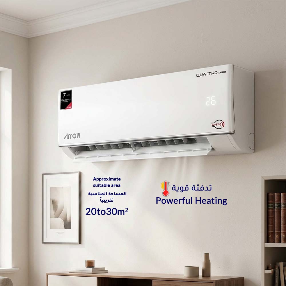 Arrow Split Air Conditioner 18000 BTU – Hot/Cold – Smart Wi-Fi – Copper Condenser