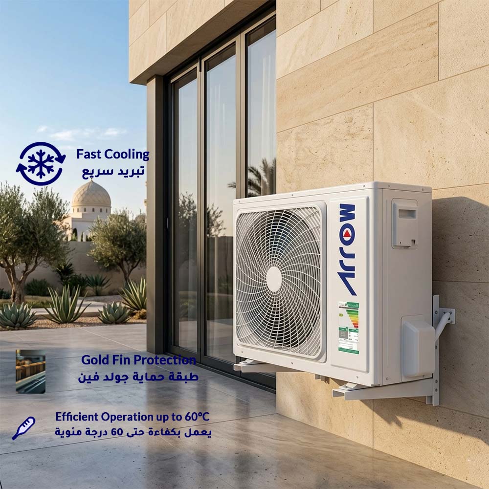 Arrow Split Air Conditioner 24000 BTU – Cooling Only – Smart Wi-Fi – Copper Condenser