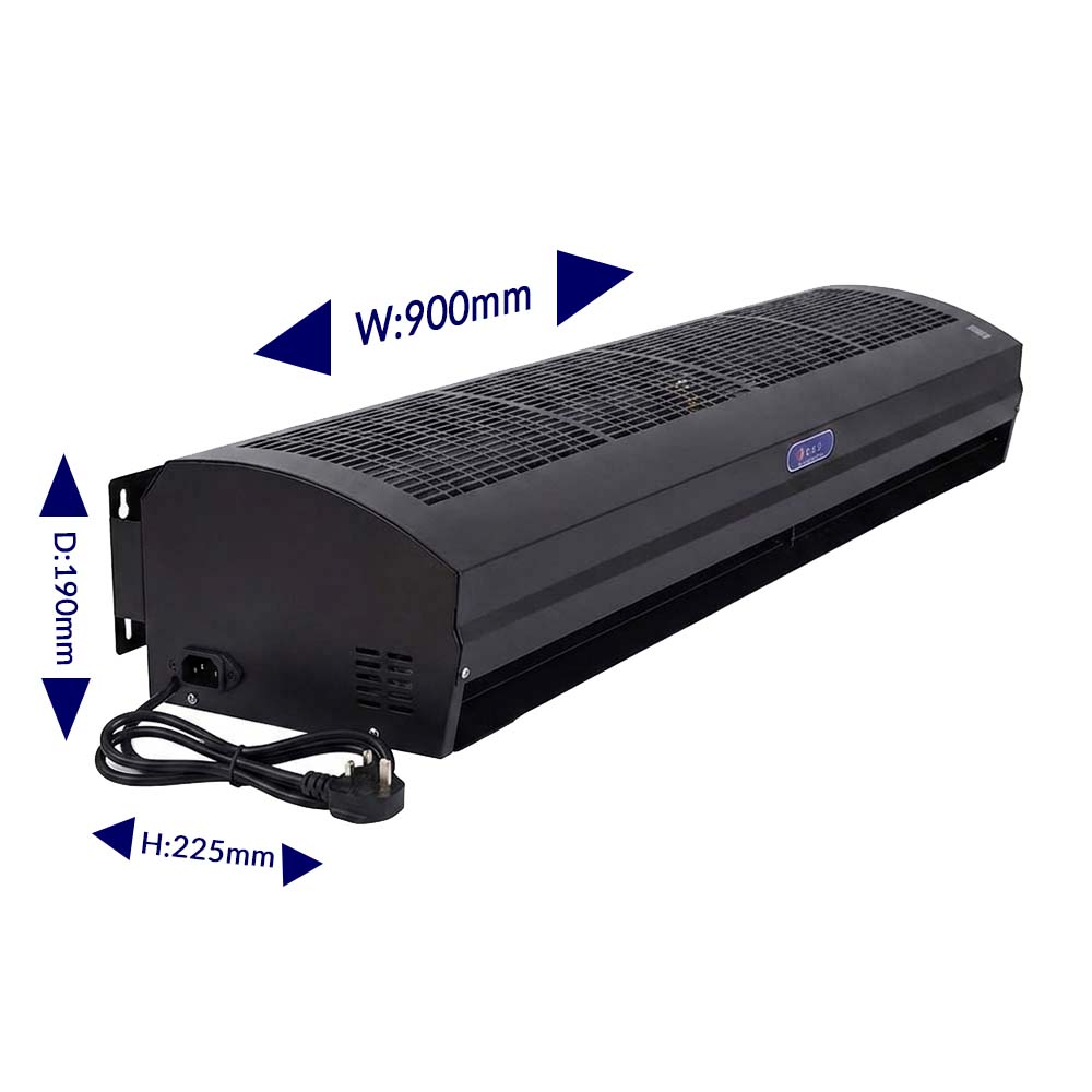 Arrow Air Curtain 90cm Black