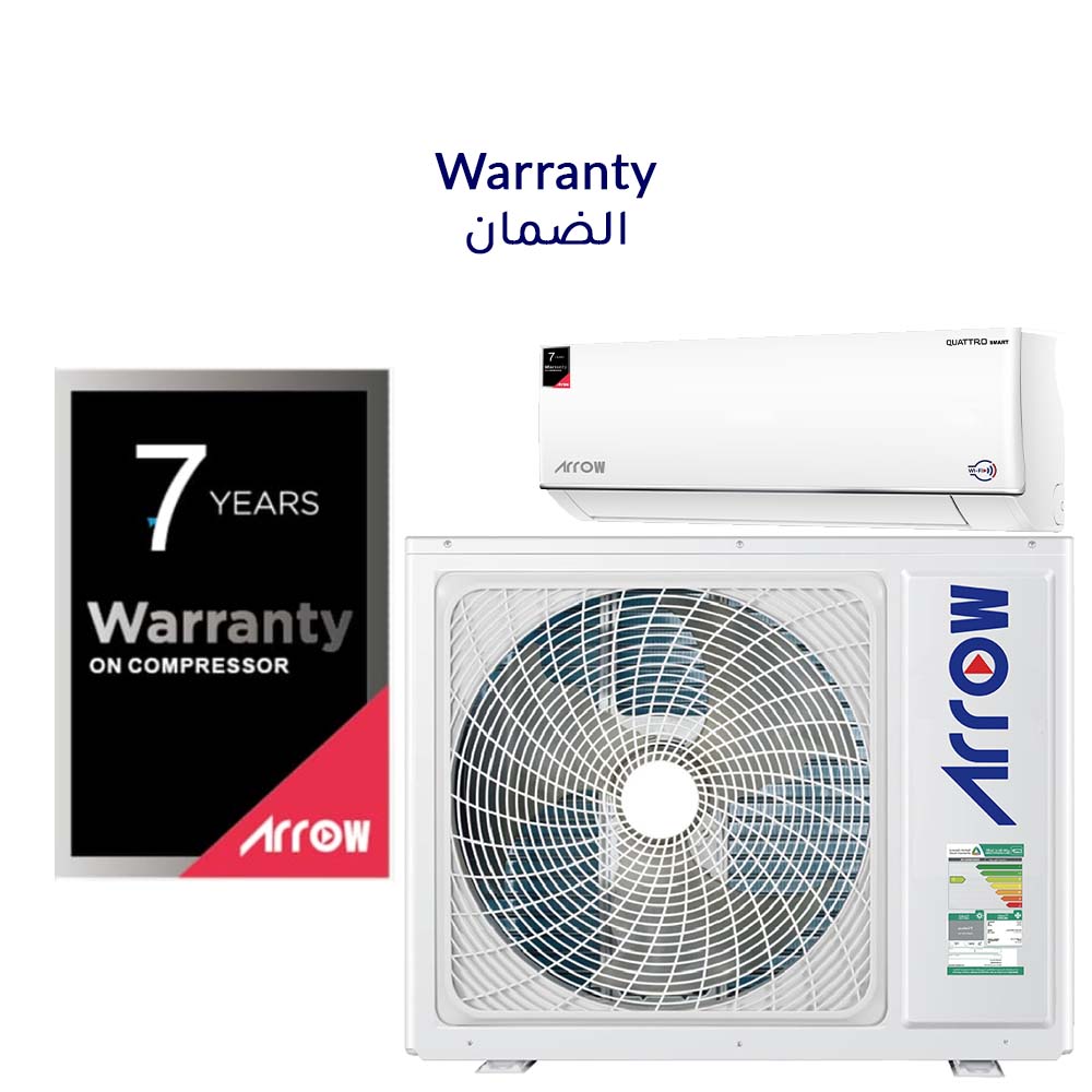 ARROW Smart Split Air Conditioner 12400 BTU – Cooling Only & Wi-Fi Control - أرو