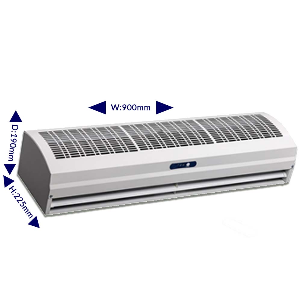 Arrow Air Curtain 90cm White