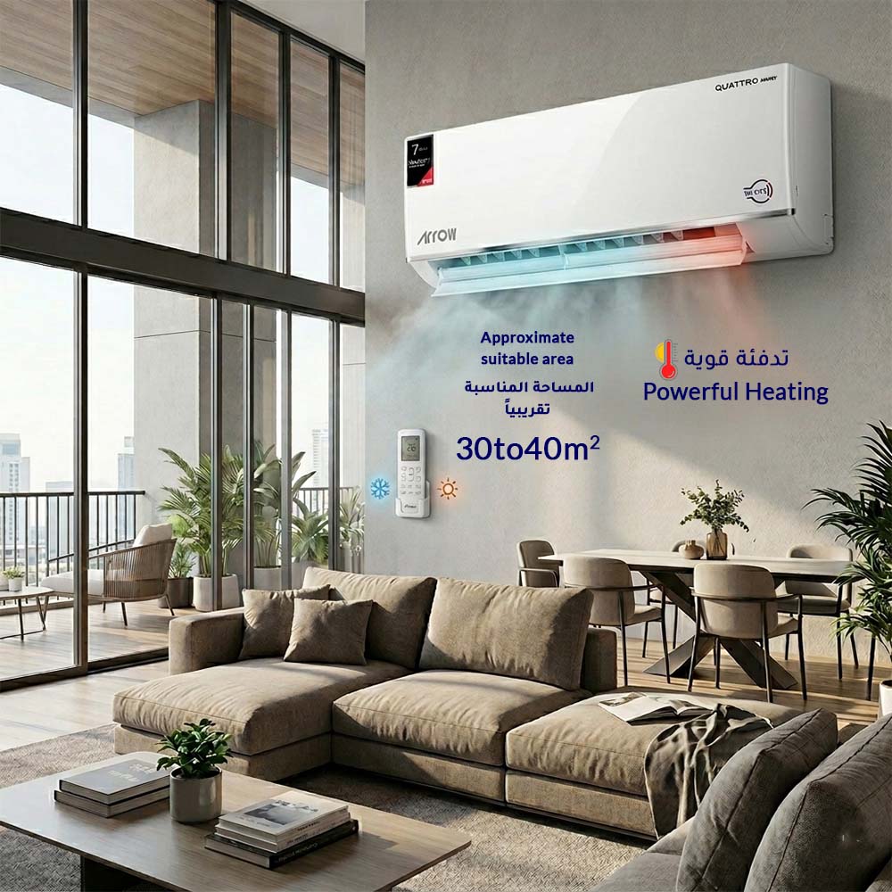 Arrow Split Air Conditioner 24000 BTU – Hot/Cold – Smart Wi-Fi – Copper Condenser - أرو