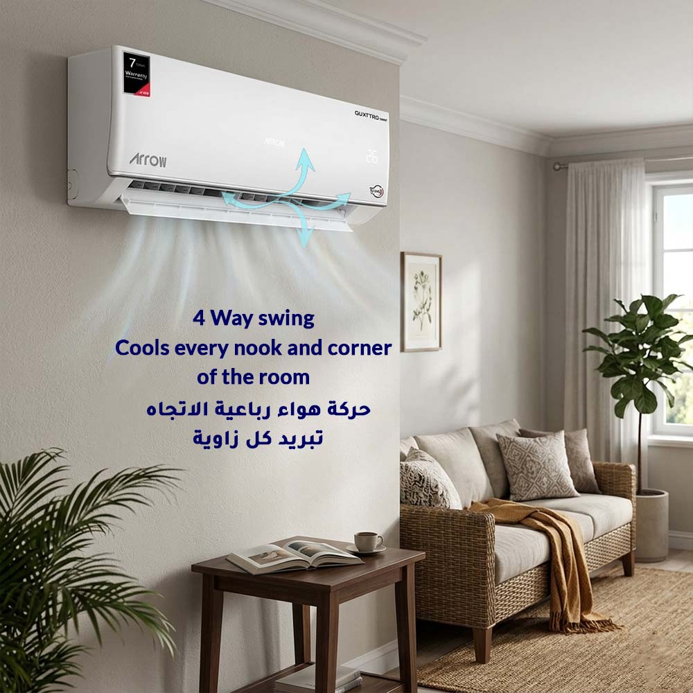Arrow Split Air Conditioner 18000 BTU – Hot/Cold – Smart Wi-Fi – Copper Condenser