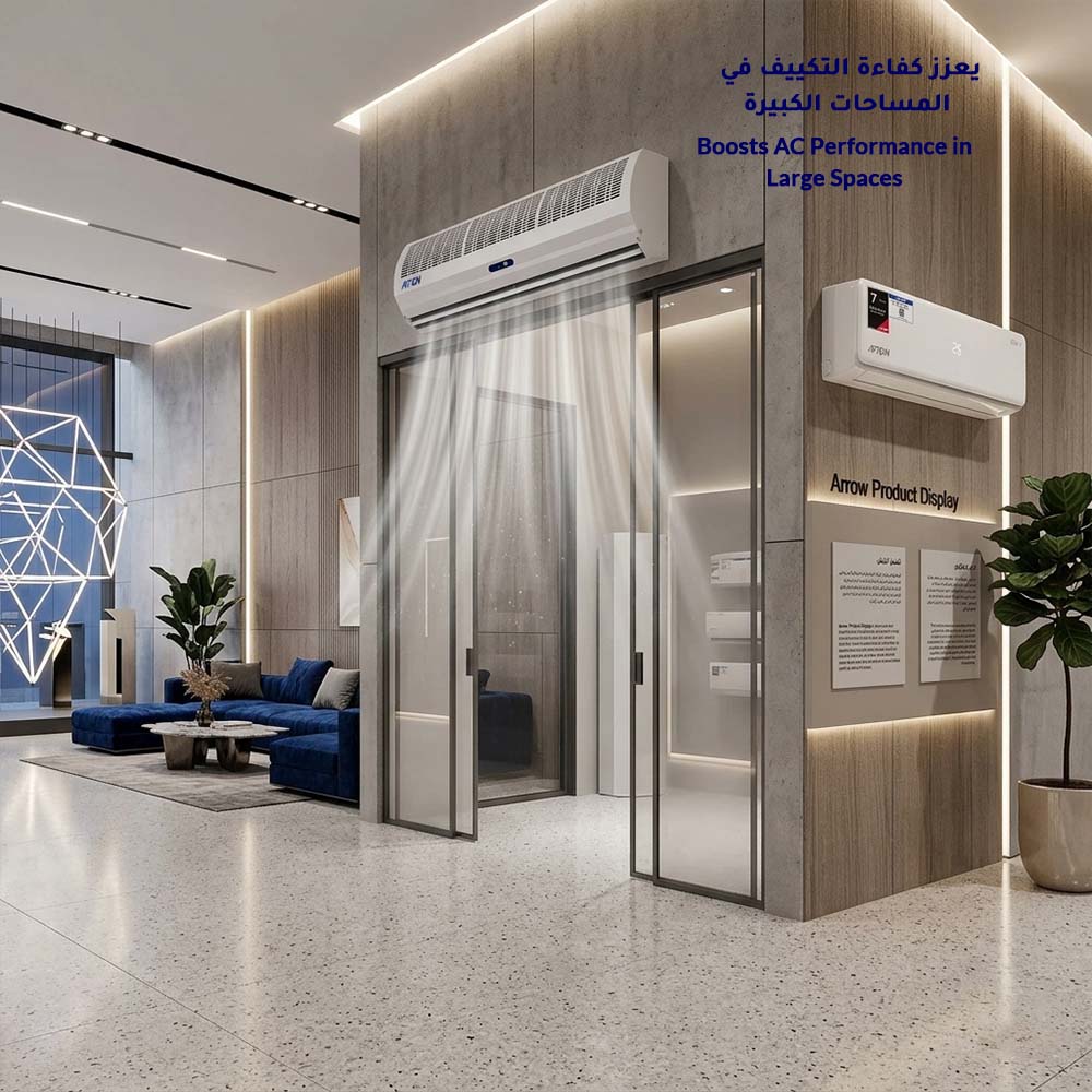 Arrow Air Curtain 90cm White